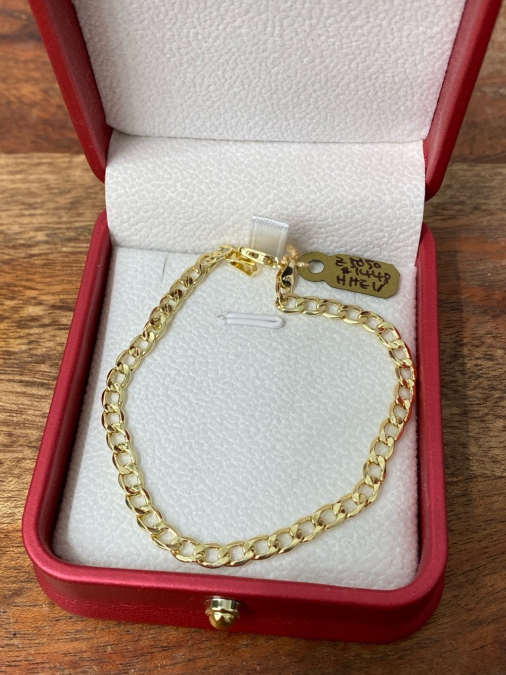 14K Yellow Gold Curb Bracelet